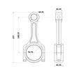 BIELA MOTOR MYDA2573; 54/25-73; 25-73; F2NN6200AA, 87840465, 87840551;