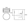 PISTON 33-4; 33-5; 33-29; 24/33-29; 30/33-4; 30/33-5; PISTON MOTOR MASSEY FERGUSON 031354322, 122666, 31354322, 59155, 630079, 71011818, 734460M91, 81512, 81566, 92506, HCM81512, S40403, VPB2020;
