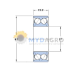 Rulment 3303 2RS ATN9;