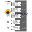 Segmenti S 34-111; 25/34-111, 3050149R92;
