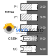 Segmenti S 34-162; 28/34-162; 08-273800-00;