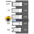 Segmenti U 34-1; 30/34-1; 108643 , 108644 , 1881798M91;