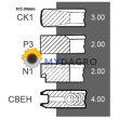 Segmenti S 34-213; 22/34-213, 22/34-49, F158200310020, F183200310030, F183200310040, F199204310020, F285200310100, F311200310010; 6005010305, 7701201835;