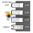 Segmenti U 34-30C; 24/34-30C;  81814537 , 83917466 , CFPN6149AU , DJPN6149U;