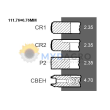 Set segmenti U 34-31C; 24/34-31C; 81814545 , 83917470 , CFPN6149BE , DJPN6149Y;