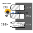 Segmenti U 34-34D; 23/34-34D; 24*34-34D; 54/34-34D; 81866015 , 82850248 , 87801098 , 87802357 , F0NN6149HA , F3NN6149DA;