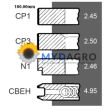 Segmenti S 34-358; 27/34-358; 007200526, S604/2166;
