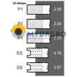 Segmenti U 34-40; 30/34-40; B1216;