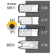 Segmenti S 34-60; 25/34-60, 3059262R92;