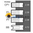 Segmenti U 34-80; 20/34-80; K261069 , K964731;