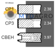 Segmenti S 34-92; 25/34-92; A77401;