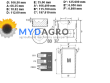 Set motor U 31-51; 26/31-51; RE18697, RE21408, RE21411, RE24458, RE30250, AR89753, AR90551, RE11509, RE11510, RE18694,;