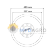 Tambur frana U 400-2;24/400-2;  81811559 , C5NN1126E;