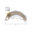 Sabot frana U 403-6; 24/403-6; PER BUCATA; 81815611, 81877080, 83924863, C5NN2218F, D9NN2218AA, F2NN2218AA;