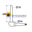 Fuzeta dreapta U 471-13; 24/471-13; 81816581, C5NN3105D, C5NN3105U, F2NN3105AA;