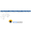 Capat bara U 495-128; 24/495-128; 83959467, A52058, ZP0501205396;
