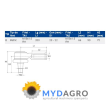 Capat de bara U 495-37; 30/495-37; 3426336M1, 3658001M91; VA350001;