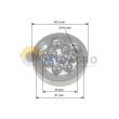 Rulment ax caseta directie U 529-3 ; 24/529-3; 81717463, E1ADKN3556;