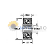 Rola piston 58.122; 52-0004; JD8680, AE25395;