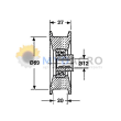 Rola piston 58.190; 13550; 1111/1935;