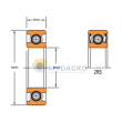 Rulment 6205-2RS-TIMKEN; 6205 2RS; 235870.0, 80034439 1519013031 28996520 295109R91 300070024 320540900 340401525 44881141 700050054 80034439 80443898 80848007 84017314 848007 87537981 8211350 84188095, 84057966;