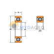 Rulment 6208-2RS; TIMKEN; 6208 2RS; 40X80X18MM;