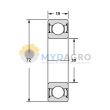 Rulment SKF 6306-2RS;
