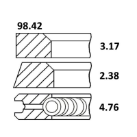 SET SEGMENTI 120027000400; 25/34-62; NPR; 34-62; 3144452R92, 3218416R91, 3218416R92, 87556004, 3144452R91, 3218416R1, 800011810000/1, 89-2707-0000, 08-243300-00;