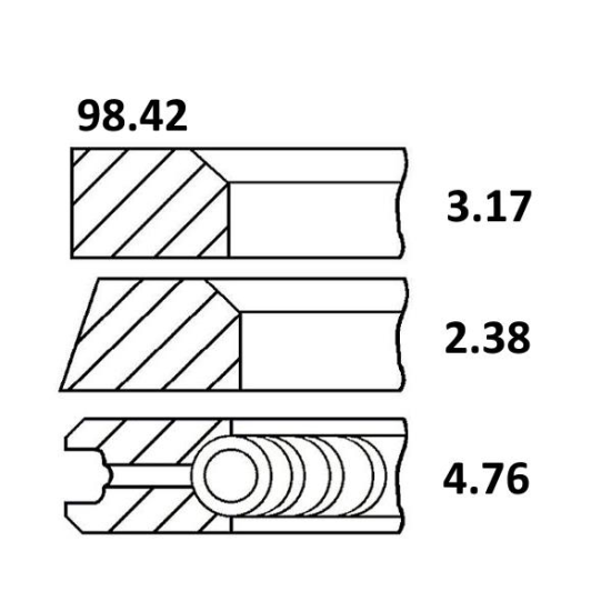 SET SEGMENTI 120027000400; 25/34-62; NPR; 34-62; 3144452R92, 3218416R91, 3218416R92, 87556004, 3144452R91, 3218416R1, 800011810000/1, 89-2707-0000, 08-243300-00;