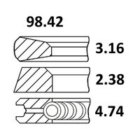 SEGMENTI 120027000300; NPR; 25/34-65;34-65; 3059261R91, 3139594R91, B513023, H3139594R91, H671510C91, IH3139594, MC3139594R91, MC3144518R92, 129209, 130427, 3139594R1, 3139594R91N, 3144518R92, 800011710000/1, 120027000300, 89-2706-0000, 08-243600-00;