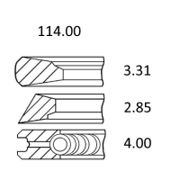 SET SEGMENTI 3802429; KMP; 25/34-283; 3802258, 3802429, 75286500, 76191691, 87774989, A77562, A77744, A77802, J802429, 1495155, 02-910539, 02/910539, 02910539, 08-155600-10; 34-283;