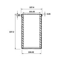 CAMASA SEMIFINISATA 89022190; KS; 30/36-15;  740571M1, 31358346, 740571, 740571Z1, S40442, 89022190, 14-041610-00, 36-15,