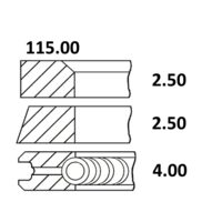 SET SEGMENTI 08-214900-10; GOETZE; 23/34-263; 34-263; 1909761, 1901487;