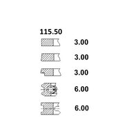 SET SEGMENTI R1 FIN089RS05; FINIMPIANTI; 0.016.0053.4, 001600534, 0.001.4540.0, 000145400, 0.001.9572.0, 000195720;
