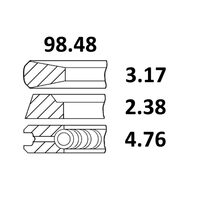 SET SEGMENTI A46380; 30/34-74; 30/34-78; 34-74; 34-78; 31372535, 41158005, 68238, 68498, 745277M91, 747602M91, 3638721M91, 41158145, 02101639, 4181A022, 120036002200, 89-3627-0000;