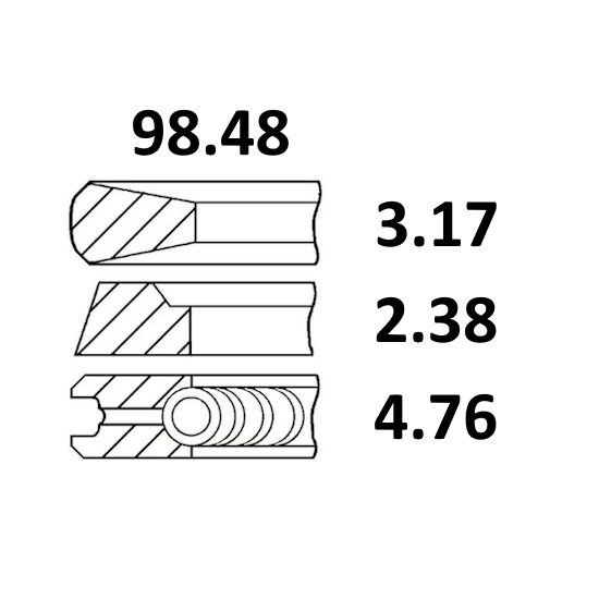 SET SEGMENTI A46380; 30/34-74; 30/34-78; 34-74; 34-78; 31372535, 41158005, 68238, 68498, 745277M91, 747602M91, 3638721M91, 41158145, 02101639, 4181A022, 120036002200, 89-3627-0000;
