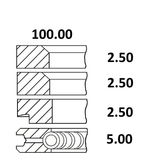 SET SEGMENTI 120045000900; NPR; 27/34-358; 34-358; 29/S604/2166; S604/2166; 0.072.0052.6, 007200526, 0.067.0052.6, 006700526, 0.072.0051.6, 007200516, 89-4510-0000, 08-361900-00;