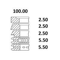 SET SEGMENTI SAM748;  00240052410, 0.024.0052.4/10, 0.024.0052.4, 002400524; FIN082RS00;