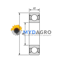 Rulment 6207-2RS; 6207-2RS-SKF;
