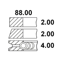 SEGMENTI STD 08-247600-00; R42520 STD; R43940 STD; 01182N0; 62923V0; 8942537360; 8912537360;