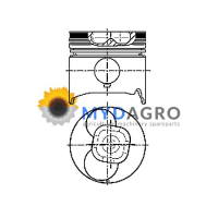 Piston echipat 87-248000-00; 8943692810; 91141053; A350762 STD; 99340600;