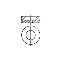 Piston echipat R2 87-138008-00; 0098601; AE A350728 0.60MM; 40285620;