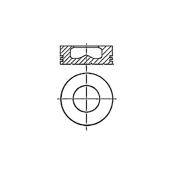 Piston echipat R2 87-138008-00; 0098601; AE A350728 0.60MM; 40285620;