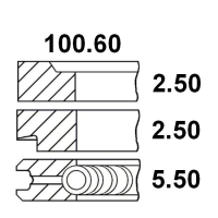 SEGMENTI R1 08-206808-00; 5601108D; R46830 0.60MM; 00797V1; 0079301; 34-252A; 23/34-252A;