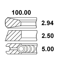 SEGMENTI STD 08-741800-00; GOETZE; 21/34-106; 34-106; 04152179, 04154893, 04156566, 08-741800-00, 800012612000;