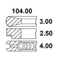 SEGMENTI STD 08-244500-00; 34-262; 34-257; 23/34-262; 23/34-257; 1930841; 1902451;