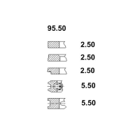 SET SEGMENTI R1 29/S021/00526B; R1; FIN079RS05; 95.5MM; 0.50MM; 0.002.7989.0' 000279890;