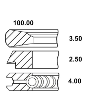 SET SEGMENTI 34-108; 08-325600-00; 30/34-108; GOETZE; 3641316M91, 4181A023, 3641315M91, 4181A025, 4181A026, 4181A23, 4181A25, 4181A26, P4181A026, P4181A26, PER4181A026, 02-200020, 02-201140, 02/200315, 02200020, 02200315, 02200859, 02201140, 2200020;