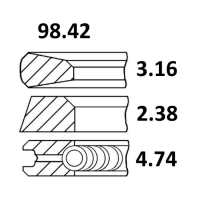 SET SEGMENTI 08-243600-00; GOETZE; 25/34-65; 3059261R91, 3139594R91, 129209, 130427, 3139594R1, 3139594R91N, 3144518R92, B513023, H3139594R91, H671510C91, IH3139594, MC3139594R91, MC3144518R92, 800011710000/1, 120027000300, 89-2706-0000, ;