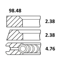 SET SEGMENTI 08-318900-10; GOETZE; 30/34-75; 34-75; 41158012, 41158017, 745738M91, 02-100220, 02/100220, 02100220, 2100220, 745738Z91, 745815M91, 745815Z91, PER41158017, S42207, S60349, 68237, 800033710000, 08-318900-10, 120036002100, 89-3626-0000,;